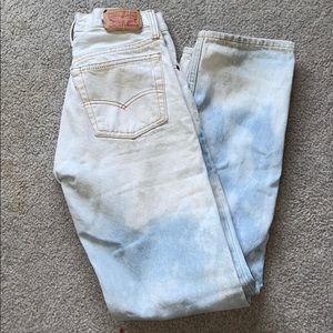 Vintage Levi 501s button fly straight leg jeans
